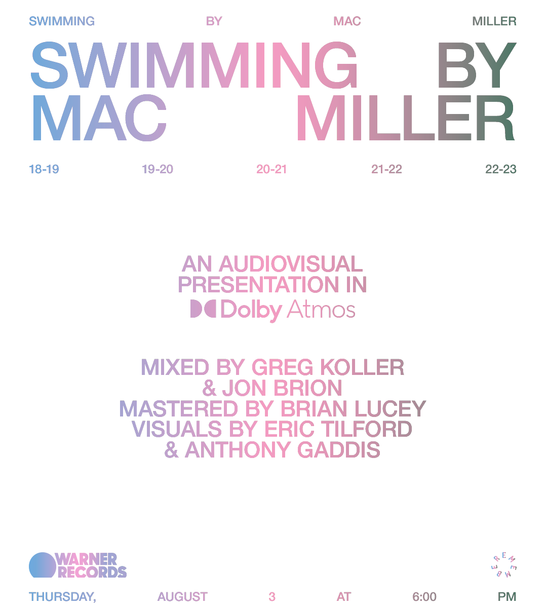 Mac Miller Swimming